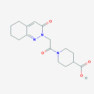 1-[(3-oxo-5,6,7,8-tetrahydrocinnolin-2(3H)-yl)acetyl]piperidine-4-carboxylic acid