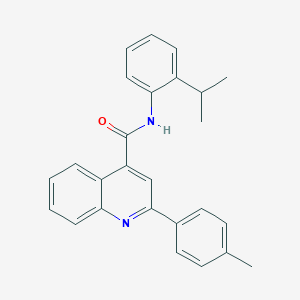 2-(4-methylphenyl)-N-[2-(propan-2-yl)phenyl]quinoline-4-carboxamide