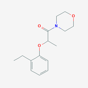 molecular formula C15H21NO3 B4519689 4-[2-(2-ethylphenoxy)propanoyl]morpholine 