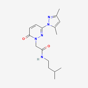 2-[3-(3,5-dimethyl-1H-pyrazol-1-yl)-6-oxopyridazin-1(6H)-yl]-N-(3-methylbutyl)acetamide