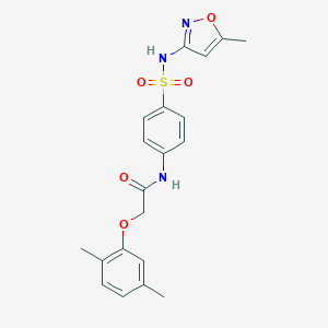2-(2,5-dimethylphenoxy)-N-(4-{[(5-methylisoxazol-3-yl)amino]sulfonyl}phenyl)acetamide