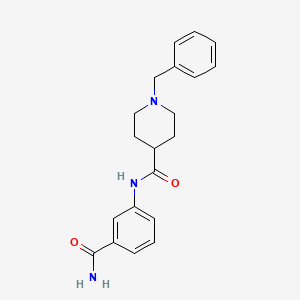 N-[3-(aminocarbonyl)phenyl]-1-benzyl-4-piperidinecarboxamide