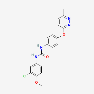 3-(3-chloro-4-methoxyphenyl)-1-{4-[(6-methylpyridazin-3-yl)oxy]phenyl}urea