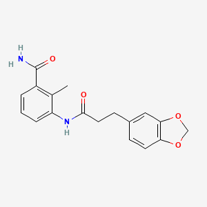 3-{[3-(1,3-benzodioxol-5-yl)propanoyl]amino}-2-methylbenzamide