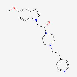 5-methoxy-1-(2-oxo-2-{4-[2-(4-pyridinyl)ethyl]-1-piperazinyl}ethyl)-1H-indole