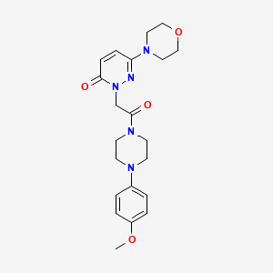 2-{2-[4-(4-methoxyphenyl)piperazin-1-yl]-2-oxoethyl}-6-(morpholin-4-yl)pyridazin-3(2H)-one