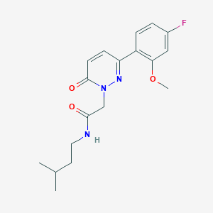 2-[3-(4-fluoro-2-methoxyphenyl)-6-oxopyridazin-1(6H)-yl]-N-(3-methylbutyl)acetamide