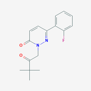 2-(3,3-dimethyl-2-oxobutyl)-6-(2-fluorophenyl)pyridazin-3(2H)-one