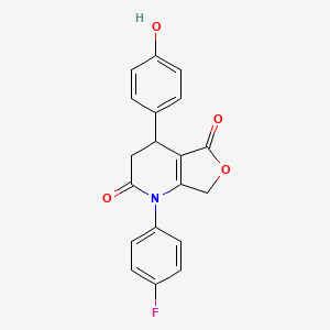 1-(4-fluorophenyl)-4-(4-hydroxyphenyl)-4,7-dihydrofuro[3,4-b]pyridine-2,5(1H,3H)-dione