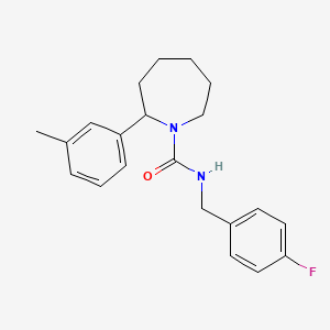 N-[(4-fluorophenyl)methyl]-2-(3-methylphenyl)azepane-1-carboxamide