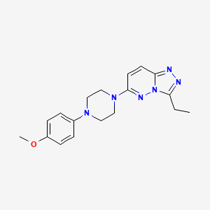 3-Ethyl-6-[4-(4-methoxyphenyl)piperazin-1-yl][1,2,4]triazolo[4,3-b]pyridazine