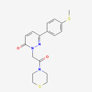 6-[4-(methylsulfanyl)phenyl]-2-[2-oxo-2-(thiomorpholin-4-yl)ethyl]pyridazin-3(2H)-one