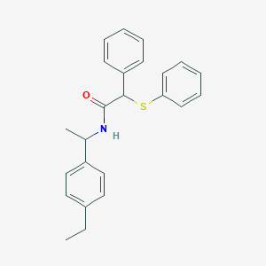 N-[1-(4-ethylphenyl)ethyl]-2-phenyl-2-(phenylsulfanyl)acetamide