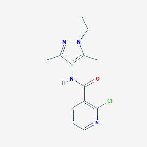 2-chloro-N-(1-ethyl-3,5-dimethyl-1H-pyrazol-4-yl)nicotinamide
