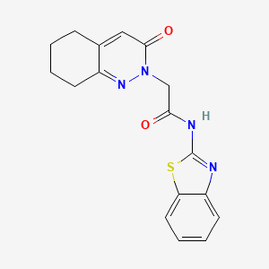 N-(1,3-benzothiazol-2-yl)-2-(3-oxo-5,6,7,8-tetrahydrocinnolin-2(3H)-yl)acetamide