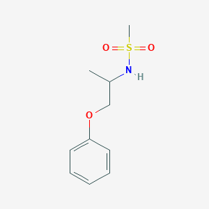 molecular formula C10H15NO3S B4519989 N-(1-methyl-2-phenoxyethyl)methanesulfonamide 