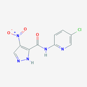 N-(5-chloro-2-pyridinyl)-4-nitro-1H-pyrazole-3-carboxamide