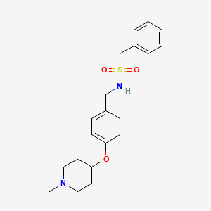 N-({4-[(1-METHYLPIPERIDIN-4-YL)OXY]PHENYL}METHYL)-1-PHENYLMETHANESULFONAMIDE