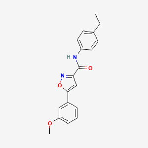 N-(4-ethylphenyl)-5-(3-methoxyphenyl)-1,2-oxazole-3-carboxamide