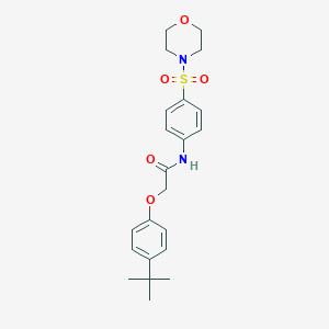 molecular formula C22H28N2O5S B452002 2-(4-tert-butylphenoxy)-N-[4-(morpholin-4-ylsulfonyl)phenyl]acetamide CAS No. 494830-45-4