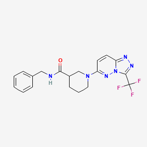 N-benzyl-1-[3-(trifluoromethyl)[1,2,4]triazolo[4,3-b]pyridazin-6-yl]piperidine-3-carboxamide