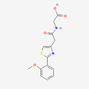 N-{[2-(2-methoxyphenyl)-1,3-thiazol-4-yl]acetyl}glycine