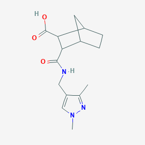3-({[(1,3-dimethyl-1H-pyrazol-4-yl)methyl]amino}carbonyl)bicyclo[2.2.1]heptane-2-carboxylic acid