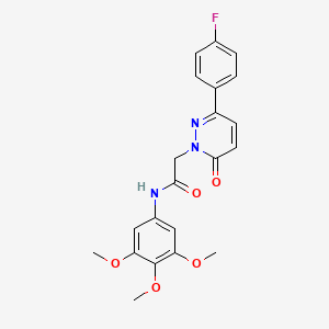 2-(3-(4-fluorophenyl)-6-oxopyridazin-1(6H)-yl)-N-(3,4,5-trimethoxyphenyl)acetamide