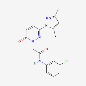 N-(3-chlorophenyl)-2-(3-(3,5-dimethyl-1H-pyrazol-1-yl)-6-oxopyridazin-1(6H)-yl)acetamide