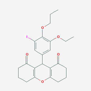 9-(3-ethoxy-5-iodo-4-propoxyphenyl)-3,4,5,6,7,9-hexahydro-1H-xanthene-1,8(2H)-dione