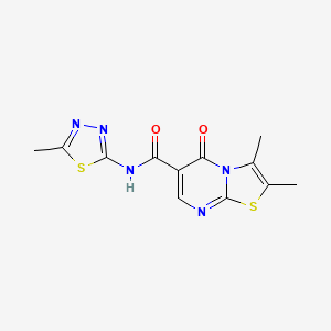 2,3-dimethyl-N-[(2Z)-5-methyl-1,3,4-thiadiazol-2(3H)-ylidene]-5-oxo-5H-[1,3]thiazolo[3,2-a]pyrimidine-6-carboxamide