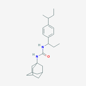 molecular formula C24H36N2O B452010 N-(1-adamantyl)-N'-[1-(4-sec-butylphenyl)propyl]urea 