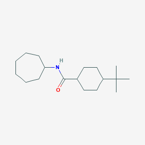 4-tert-butyl-N-cycloheptylcyclohexanecarboxamide