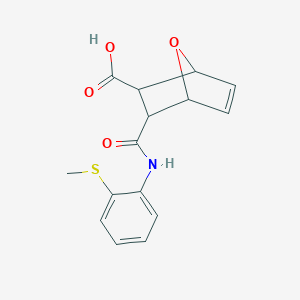 3-{[2-(Methylsulfanyl)anilino]carbonyl}-7-oxabicyclo[2.2.1]hept-5-ene-2-carboxylic acid