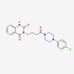 3-{4-[4-(4-chlorophenyl)piperazin-1-yl]-4-oxobutyl}quinazoline-2,4(1H,3H)-dione