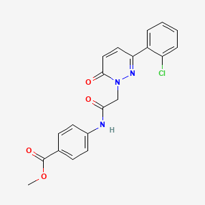 molecular formula C20H16ClN3O4 B4520163 methyl 4-({[3-(2-chlorophenyl)-6-oxopyridazin-1(6H)-yl]acetyl}amino)benzoate 