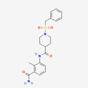 N-[3-(aminocarbonyl)-2-methylphenyl]-1-(benzylsulfonyl)-4-piperidinecarboxamide