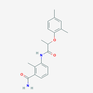 3-{[2-(2,4-dimethylphenoxy)propanoyl]amino}-2-methylbenzamide