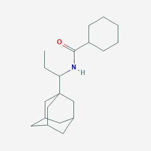 molecular formula C20H33NO B452017 N-[1-(1-adamantyl)propyl]cyclohexanecarboxamide 