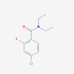 molecular formula C11H13ClFNO B4520189 4-chloro-N,N-diethyl-2-fluorobenzamide 