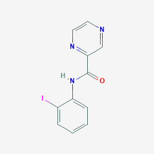 molecular formula C11H8IN3O B452019 N-(2-iodophenyl)pyrazine-2-carboxamide CAS No. 515860-84-1