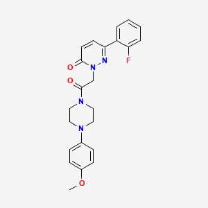 6-(2-fluorophenyl)-2-{2-[4-(4-methoxyphenyl)-1-piperazinyl]-2-oxoethyl}-3(2H)-pyridazinone