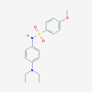 molecular formula C17H22N2O3S B452021 N-[4-(diethylamino)phenyl]-4-methoxybenzenesulfonamide CAS No. 23049-77-6