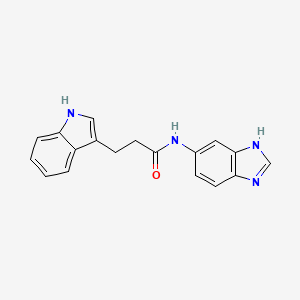 N-(1H-benzimidazol-5-yl)-3-(1H-indol-3-yl)propanamide