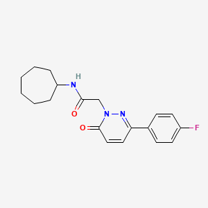 N-cycloheptyl-2-(3-(4-fluorophenyl)-6-oxopyridazin-1(6H)-yl)acetamide