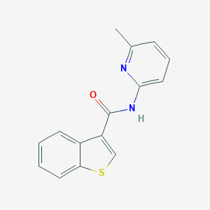 molecular formula C15H12N2OS B452023 N-(6-methylpyridin-2-yl)-1-benzothiophene-3-carboxamide 