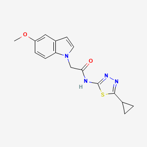 N-(5-cyclopropyl-1,3,4-thiadiazol-2-yl)-2-(5-methoxy-1H-indol-1-yl)acetamide