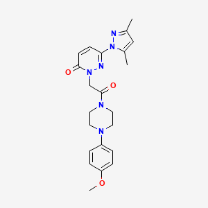 6-(3,5-dimethyl-1H-pyrazol-1-yl)-2-(2-(4-(4-methoxyphenyl)piperazin-1-yl)-2-oxoethyl)pyridazin-3(2H)-one