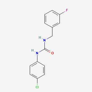 N-(4-chlorophenyl)-N'-(3-fluorobenzyl)urea