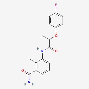 3-{[2-(4-fluorophenoxy)propanoyl]amino}-2-methylbenzamide